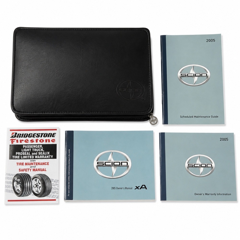 2005 Scion xA Owners Manual Set with Case and First Aid Kit OEM Documentation
